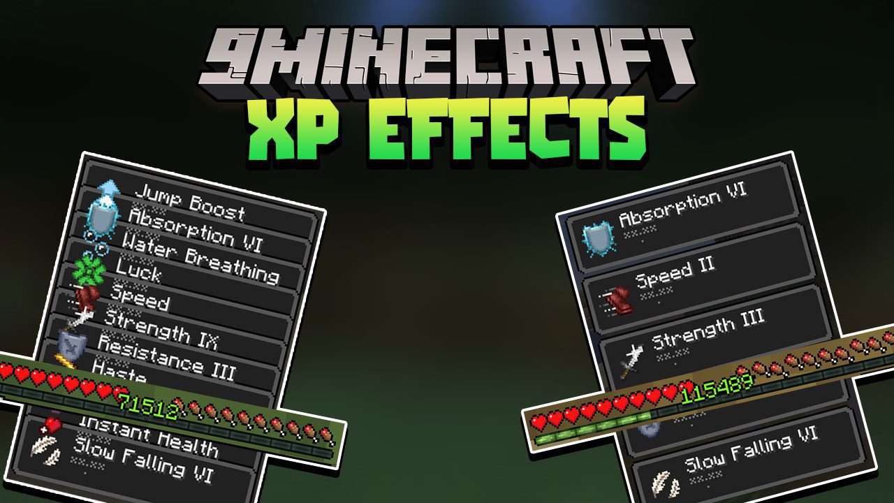 Minecraft But XP Equal Effects Data Pack Thumbnail