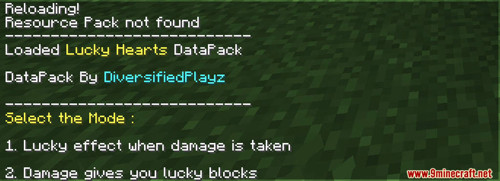 Minecraft But You Have Lucky Hearts Data Pack Screenshots (2)