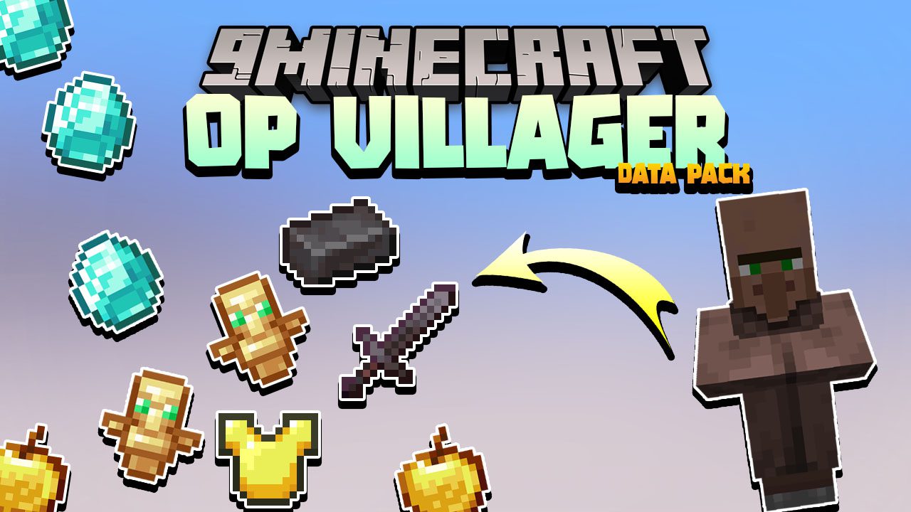 Villager Drop OP Items Data Pack Thumbnail