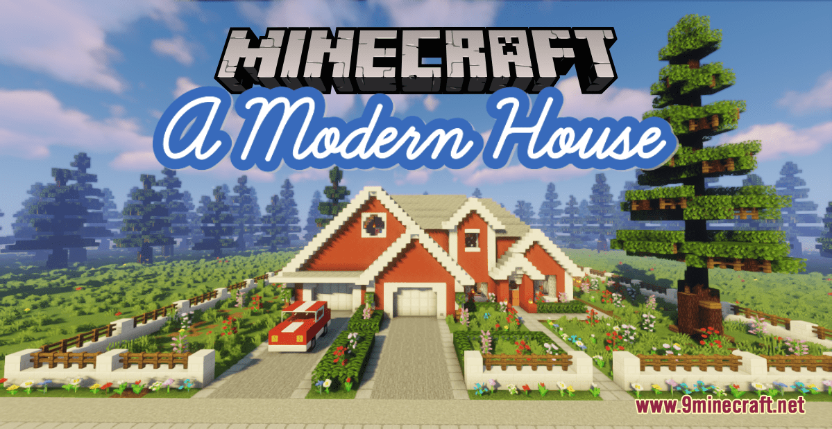 Compact and Pretty Modern House Minecraft Map