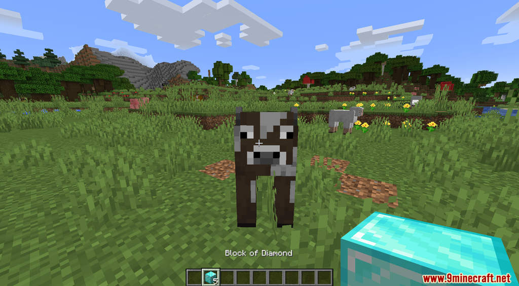 Minecraft But Cows Make Ore Data Pack Screenshots (3)