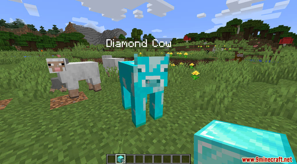 Minecraft But Cows Make Ore Data Pack Screenshots (4)