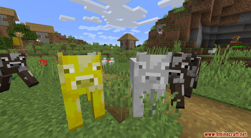 Minecraft But Cows Make Ore Data Pack Screenshots (8)