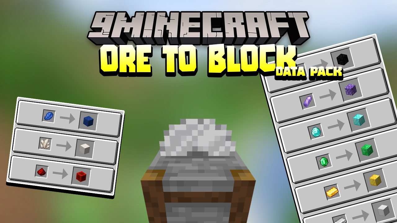 Minecraft But Cut Ores To Block Data Pack Thumbnail