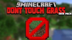 Minecraft But Dont Touch The Grass Data Pack Thumbnail