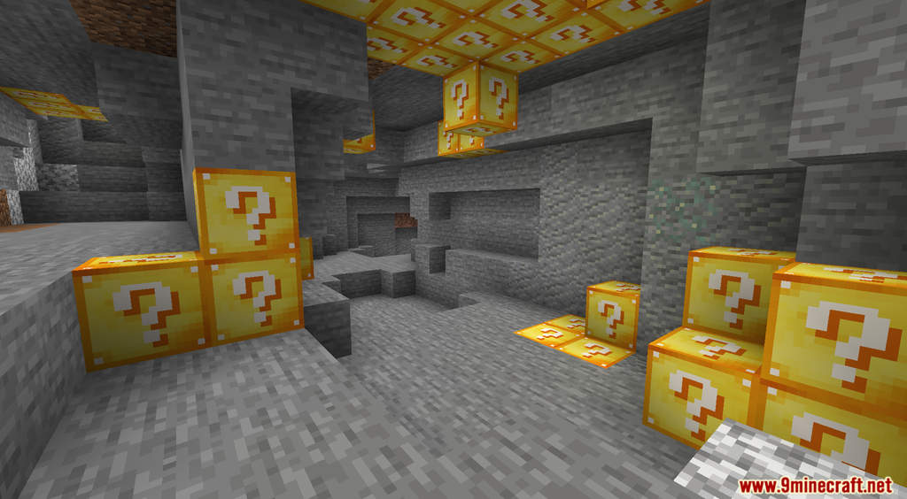 Minecraft But Ores Are Lucky Block Data Pack Screenshots (9)