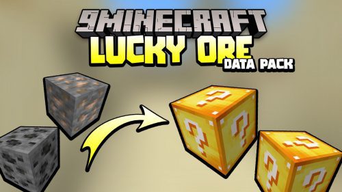 Minecraft But Ores Are Lucky Block Data Pack Thumbnail
