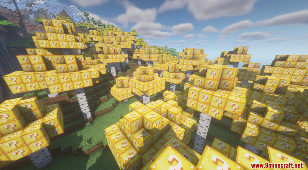 Minecraft But Trees Grow Lucky Block Data Pack 1.19.2, 1.19.1
