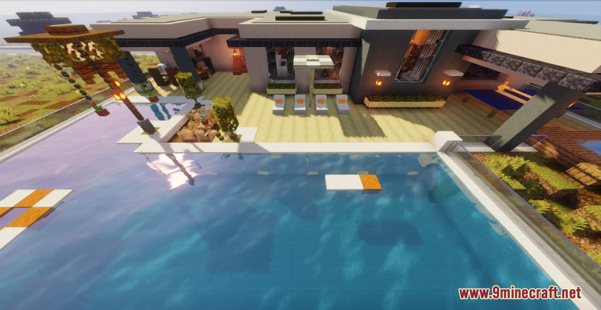 Modern House 02/ Casa moderna 02. Modelo Arizona. Minecraft Map