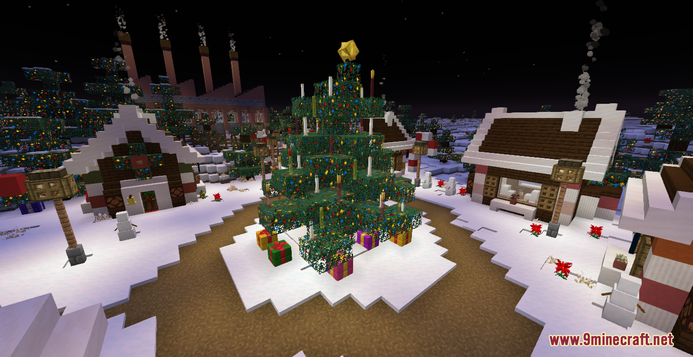 A Snowy Christmas Map  for Minecraft 