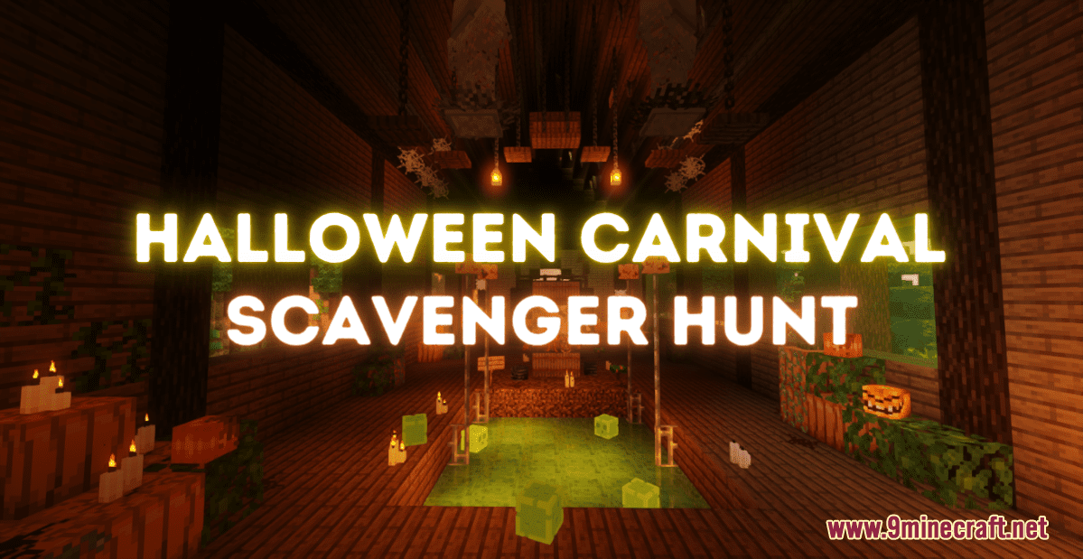 Halloween Carnival Scavenger Hunt Map