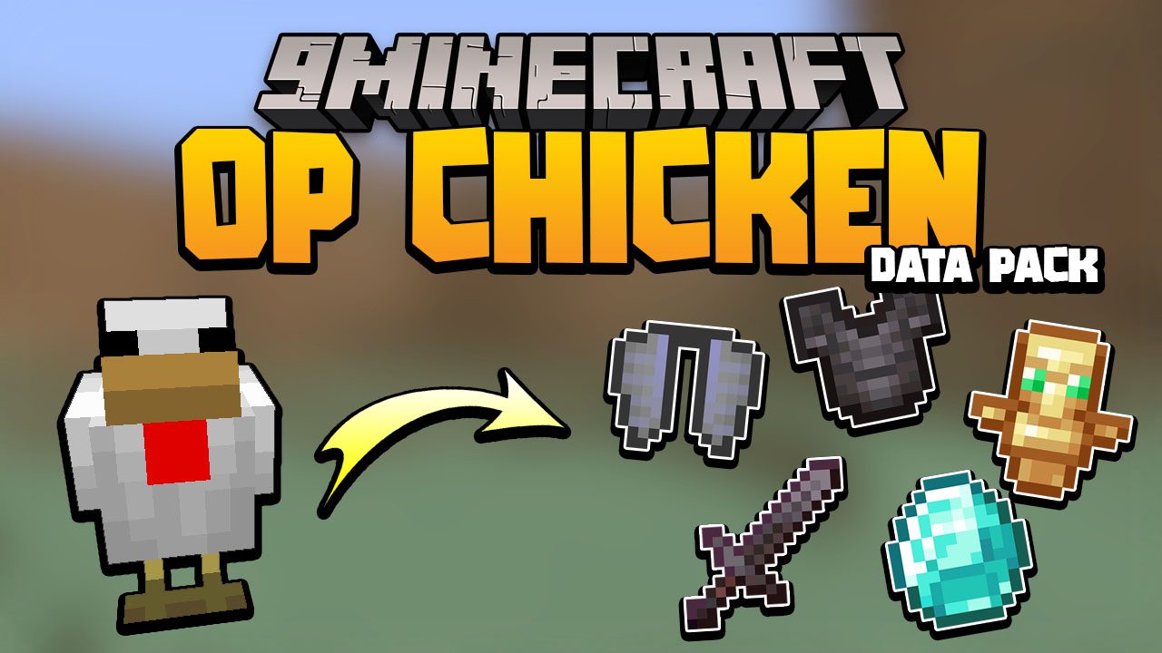 Minecraft But Chickens Are OP Data Pack Thumbnail