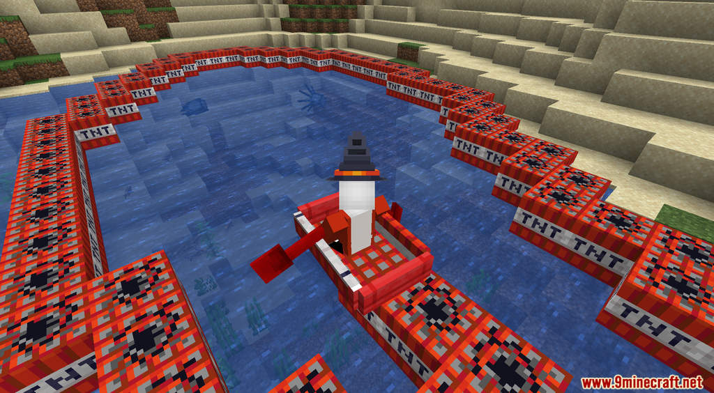 Minecraft But There Is TNT Boat Data Pack Screenshots (3)