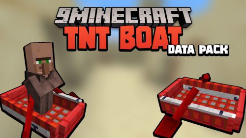 Minecraft But There Is TNT Boat Data Pack Thumbnail
