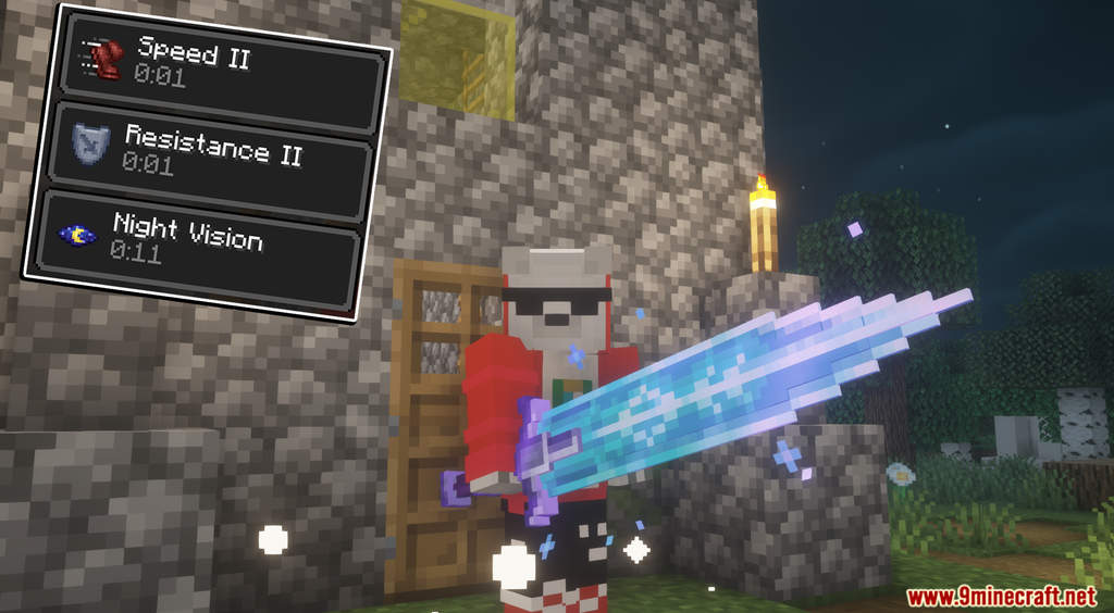 Minecraft Custom Sword Datapack】Magic Living Sword 4.0-Moonblade Minecraft  Data Pack