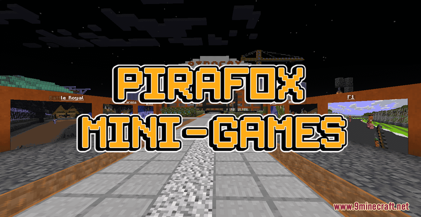 Pirafox Mini-Games Map (1.20.4, 1.19.4) - All You Can Play