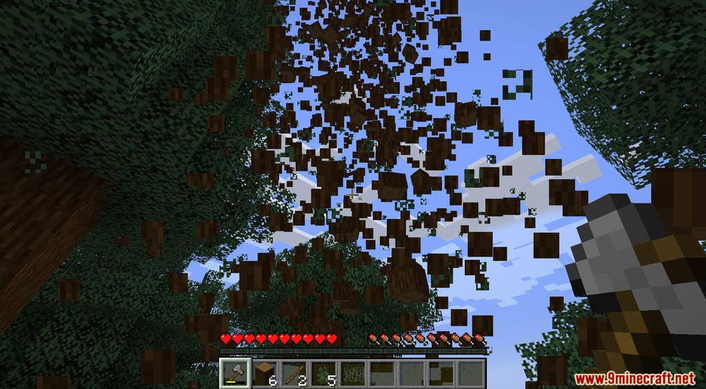 Tree Capitator mod MCPE 1.17 Free Download