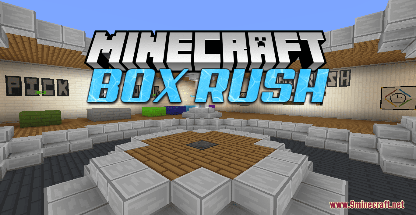 Box Rush Map (1.18.1) - A Colorful Box Race - Mc-Mod.Net