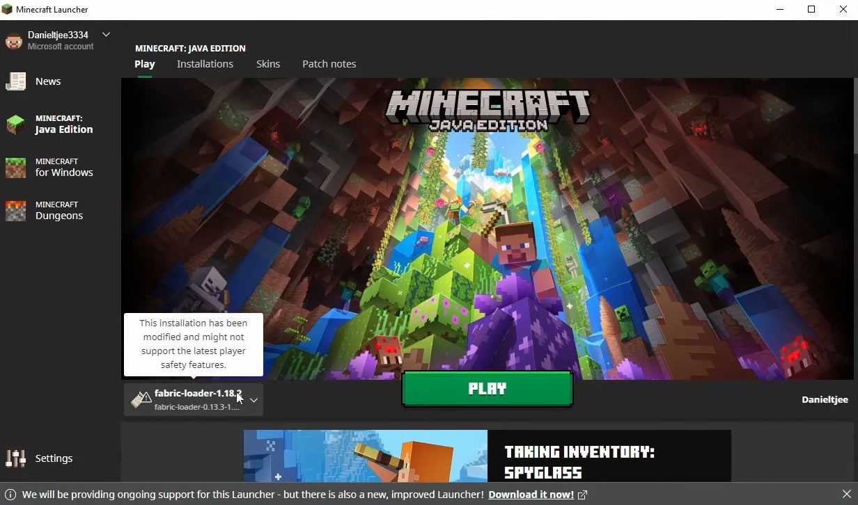 Install Fabric - Minecraft Launcher (Windows) [Fabric Wiki]