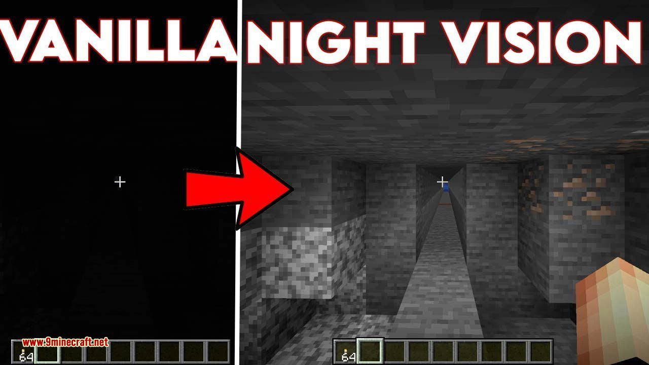 Night Vision Resource Pack (1.20.1, 1.19.4) - Texture Pack - 9Minecraft.Net