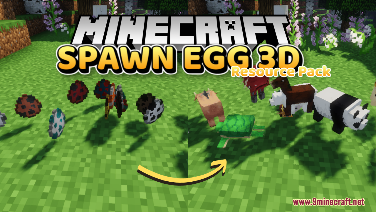 Spawn Egg 3D Resource Pack (1.19.2, 1.18.2) Texture Pack