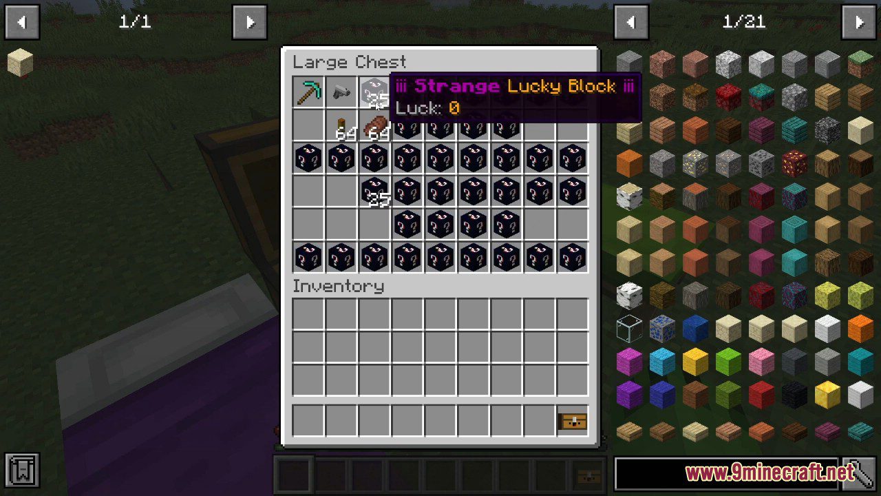Lucky Blocks Add-on 1.20/1.18/1.17