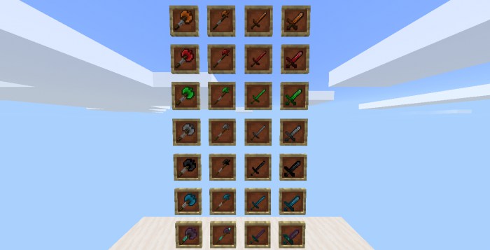 More Ores+ Swords Minecraft PE Mod - Addon 1.20, 1.19.83 Download