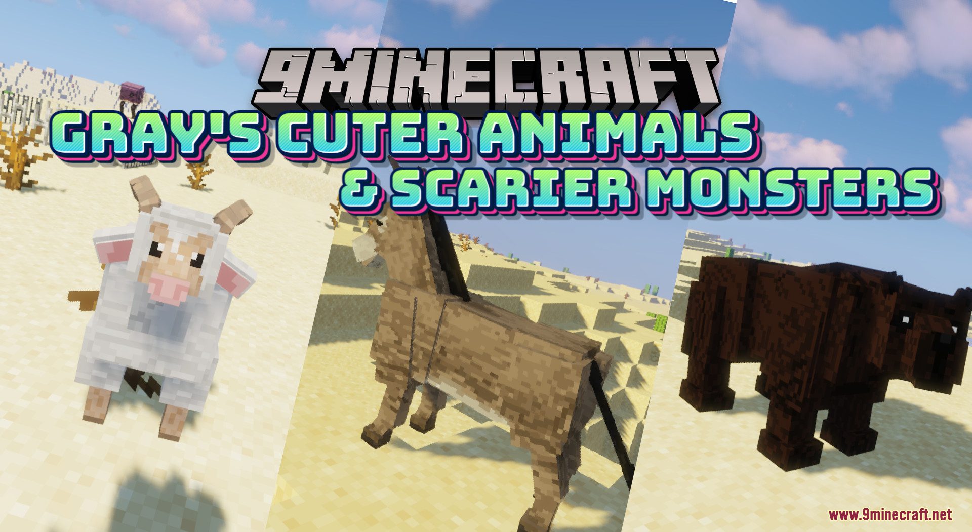 Gray's Cuter Animals And Scarier Monsters (, ) - Texture Pack -  