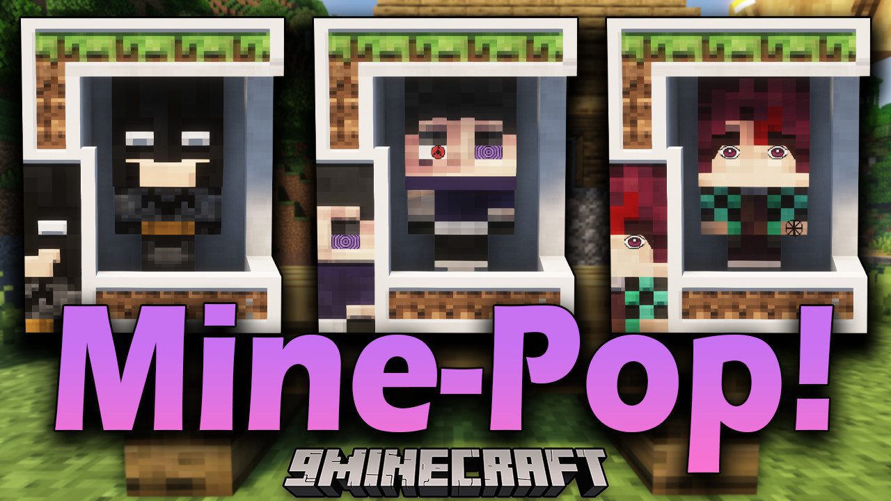 Mine-Pop! Mod (1.20.1, 1.19.4) - Mini Toys inside your favorite Game 