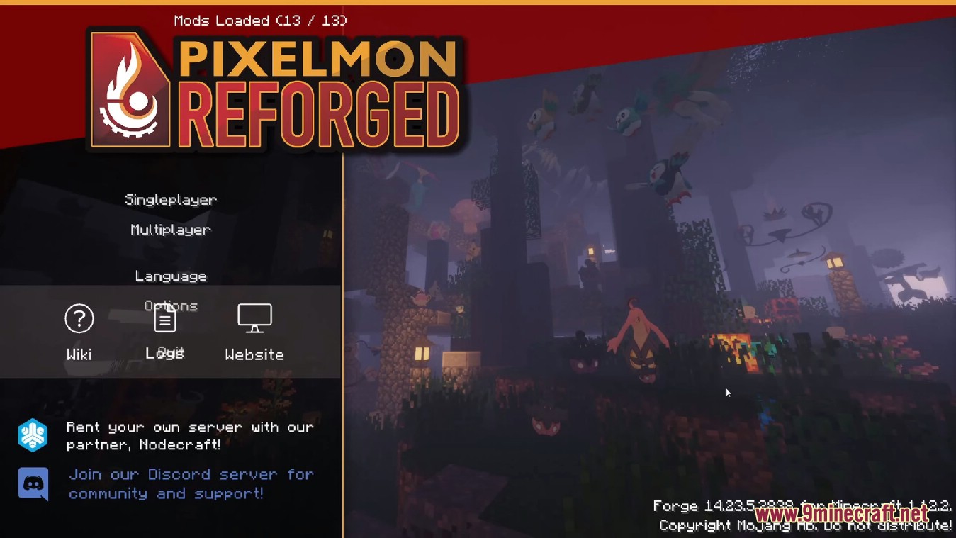 Pixelmon Mod (1.19.2, 1.19.1) Chơi Pokemon Go Trong Minecraft