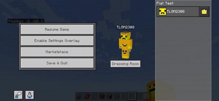 F5 Button Addon For Minecraft PE 1.20