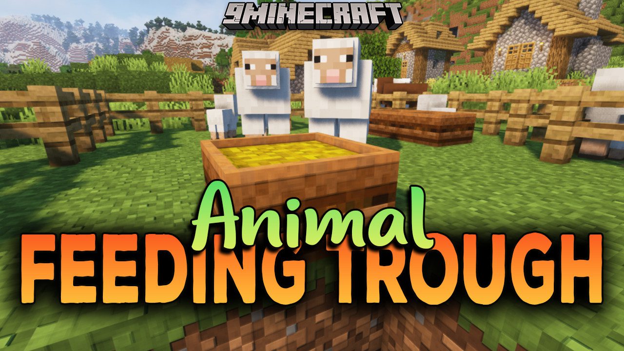 Animal Feeding Trough Mod (, ) - A New Item That Helps You In  Feeding 