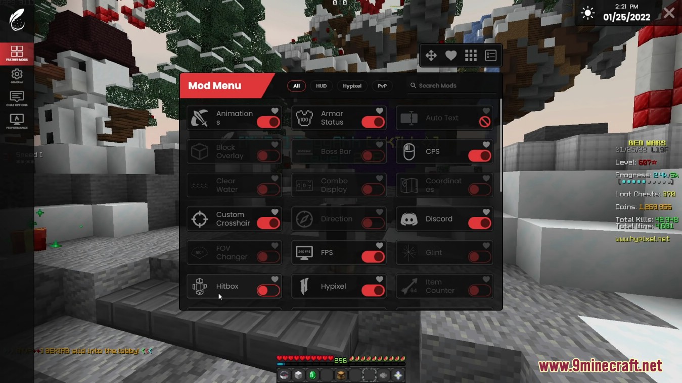 Asteroid Client (1.20, 1.19) - Mod Menu, Direction HUD, FPS Improvement
