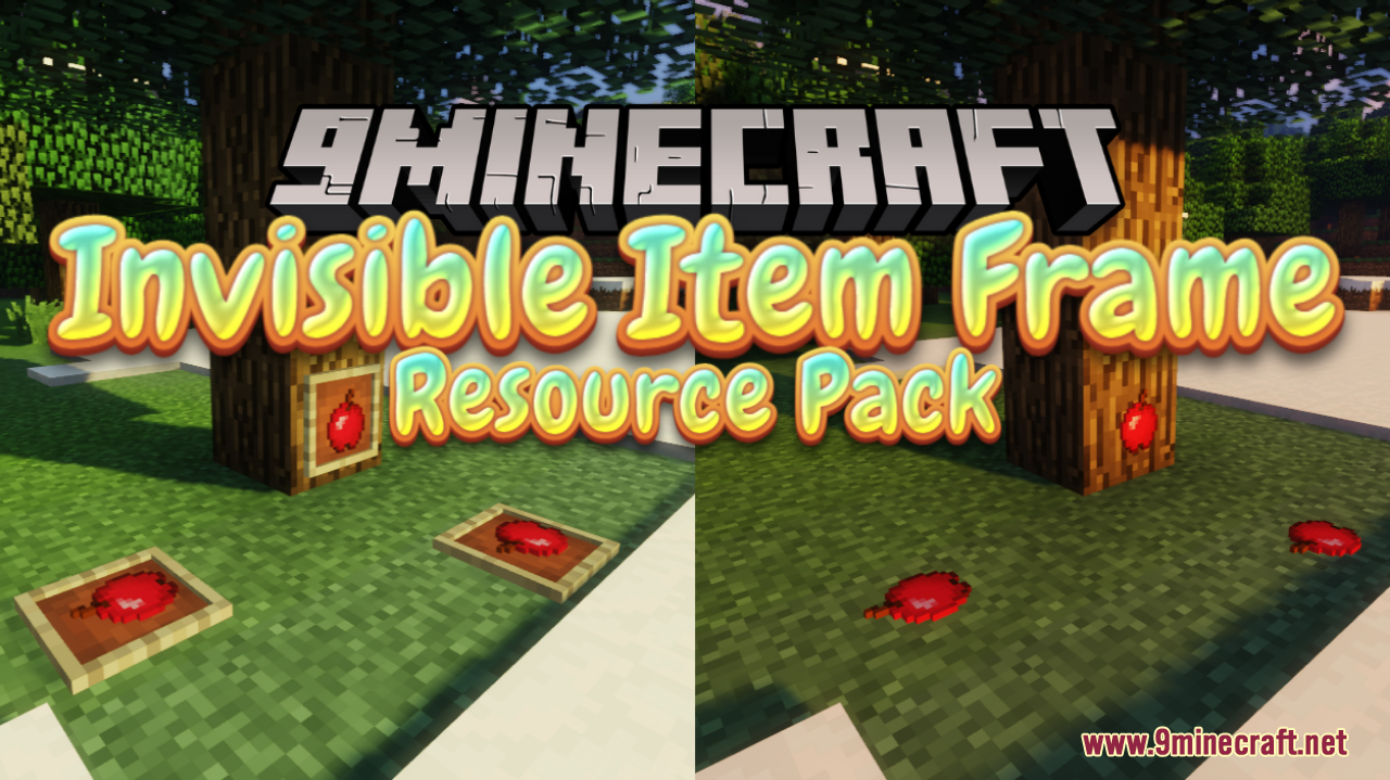 minecraft bedrock invisible item frame resource pack