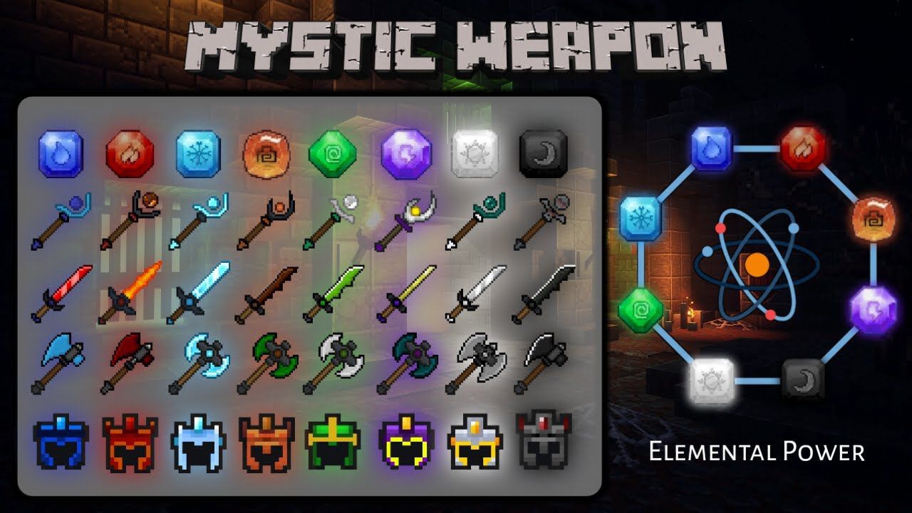 Download addon Elemental Swords for Minecraft Bedrock Edition 1.13 for  Android