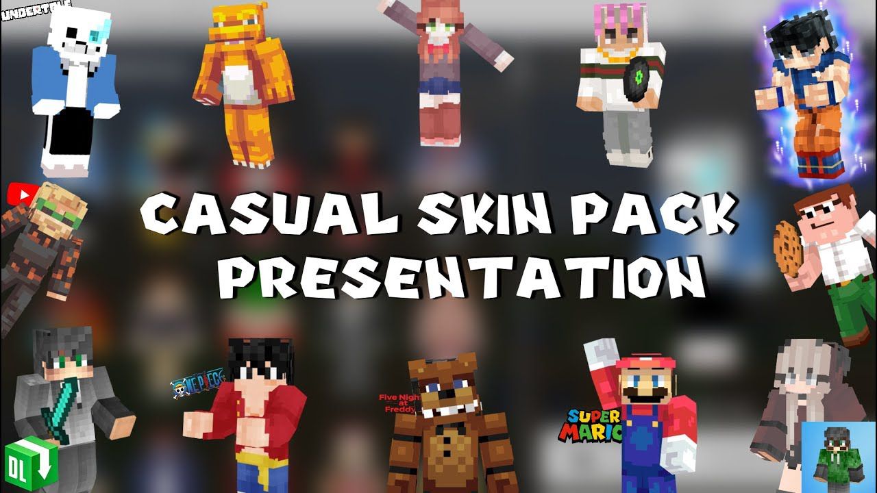 Anime & Manga Skin Pack Skins Minecraft Bedrock