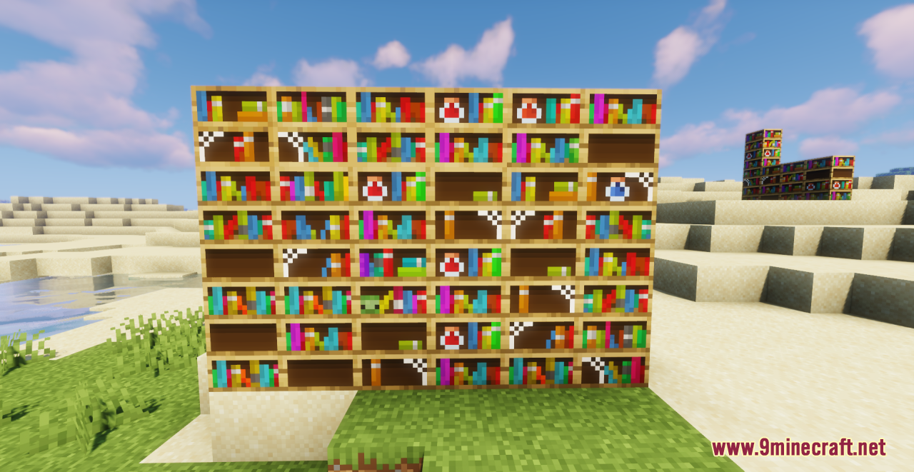 XXVI's Colored Chiseled Bookshelves Minecraft Texture Pack