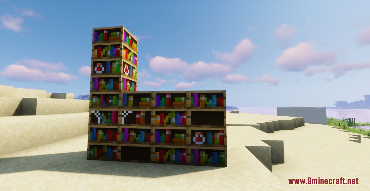 XXVI's Colored Chiseled Bookshelves Minecraft Texture Pack