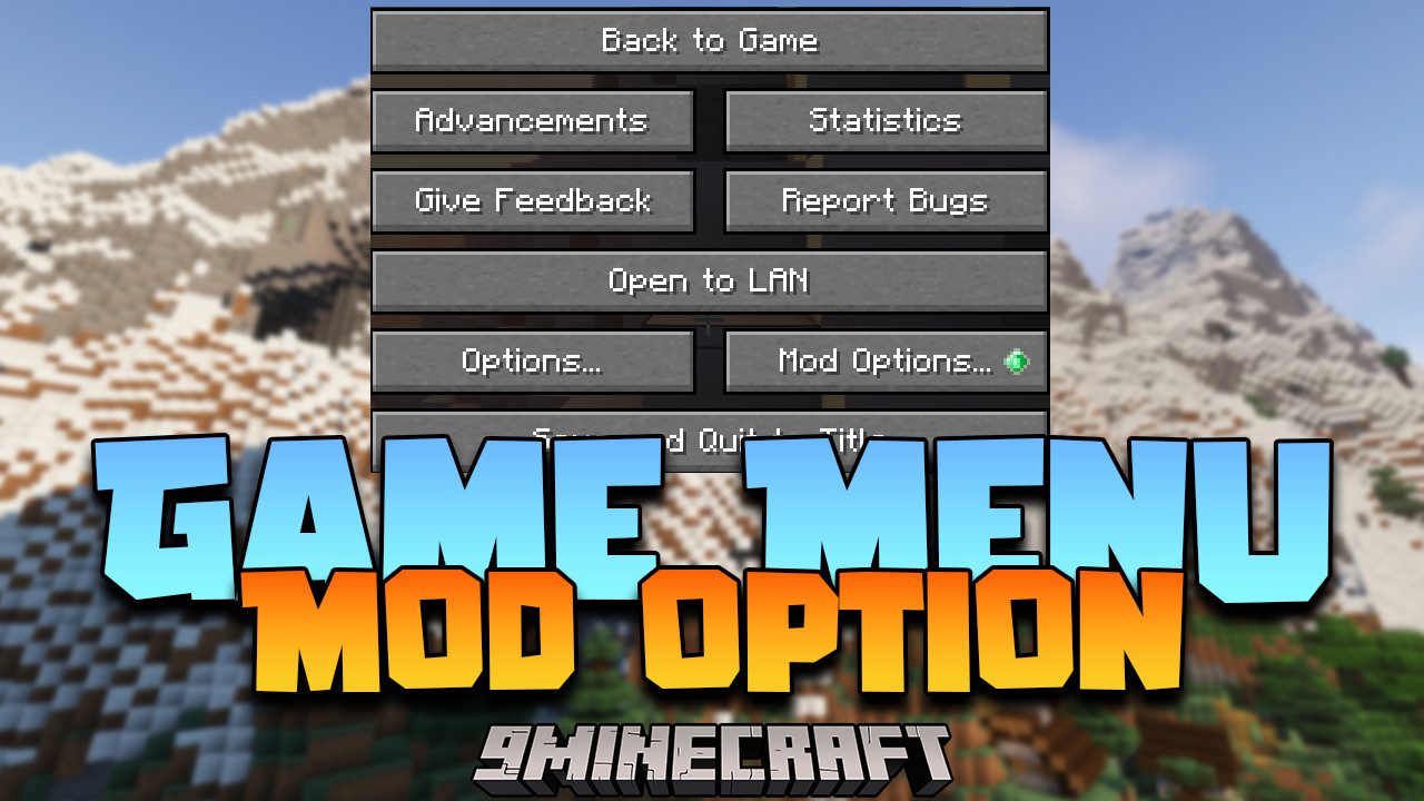 Game Menu Mod Option Mod (1.20.2, 1.19.4) - Modding Menu 