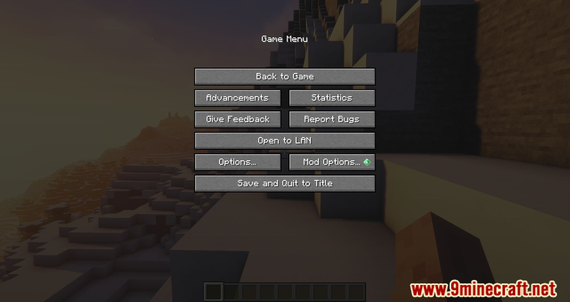 Game Menu Mod Option Mod (1.20.2, 1.19.4) - Modding Menu 