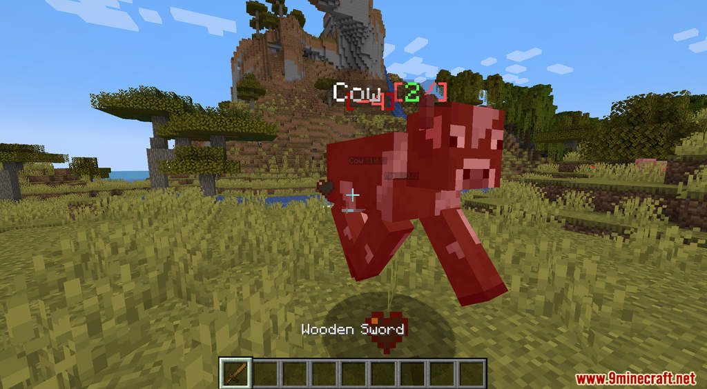Simple Damage Indicator Minecraft Data Pack