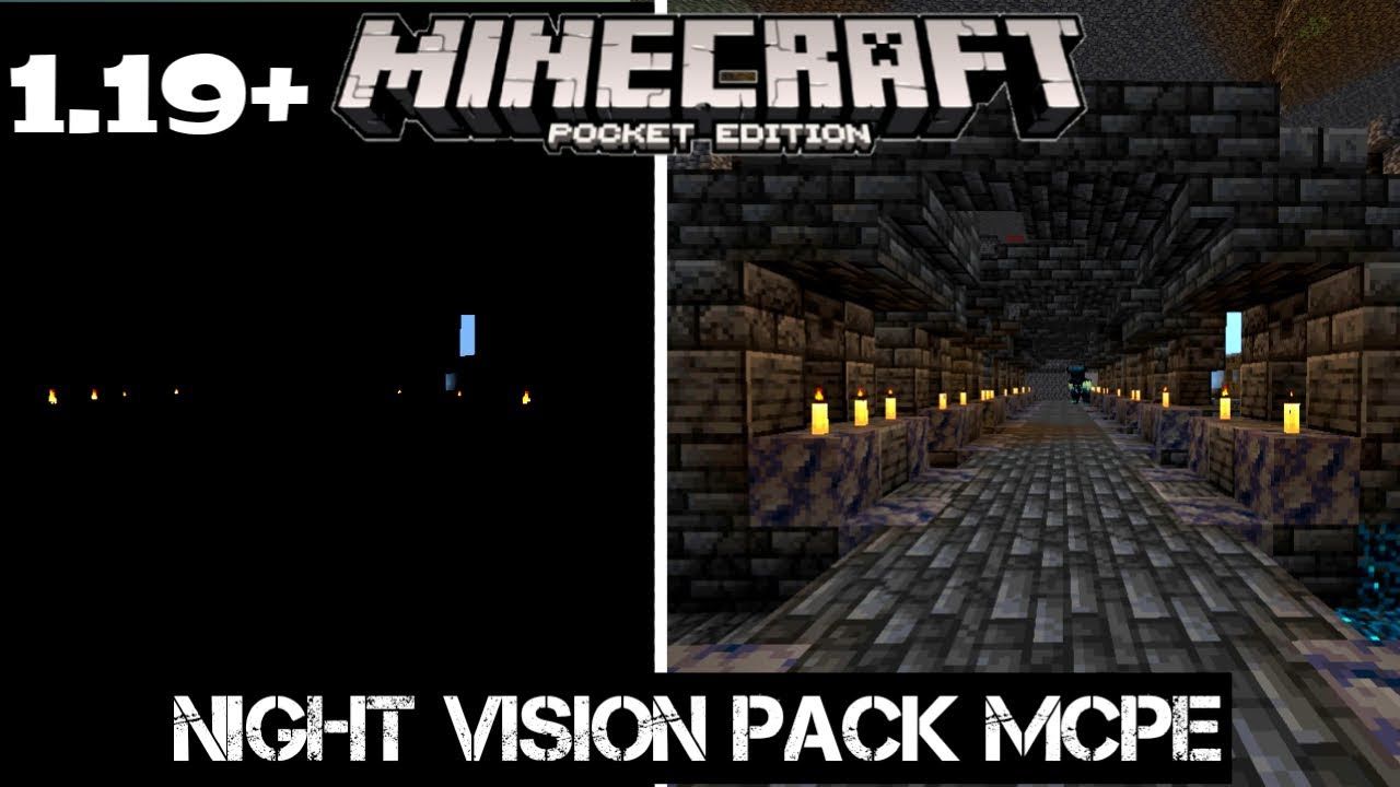 Night Vision Texture Pack (1.19, 1.18) - Mcpe/Bedrock Edition -  9Minecraft.Net
