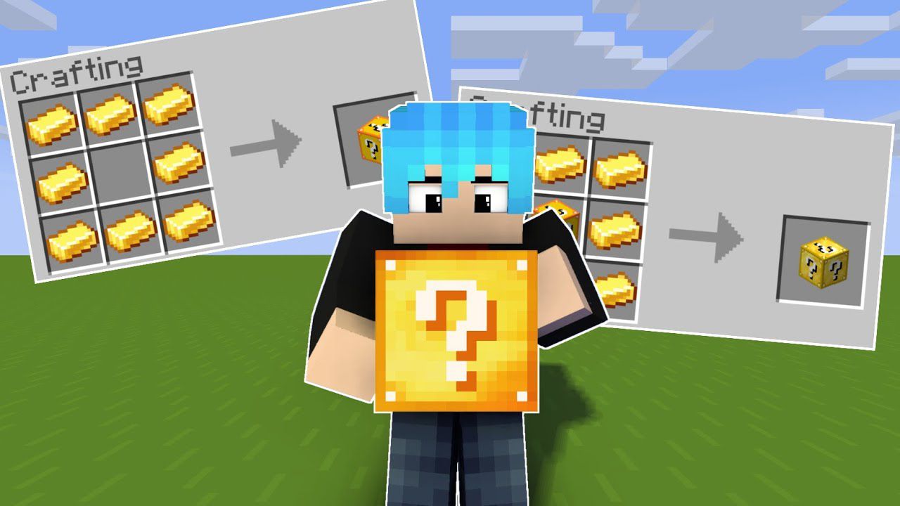 WORKING COOL LUCKY BLOCKS with Command Blocks [Minecraft PE] 