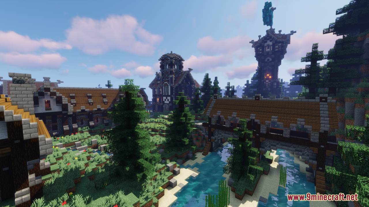 Minecraft Medieval Village With Castle World Download – BlueNerd