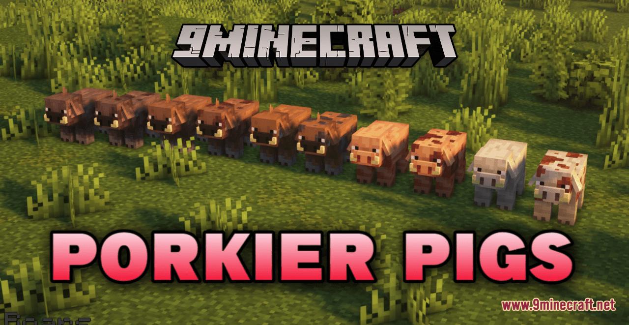 Porkier Pigs Resource Pack (1.19.2, 1.19) introduces many more new pig text...