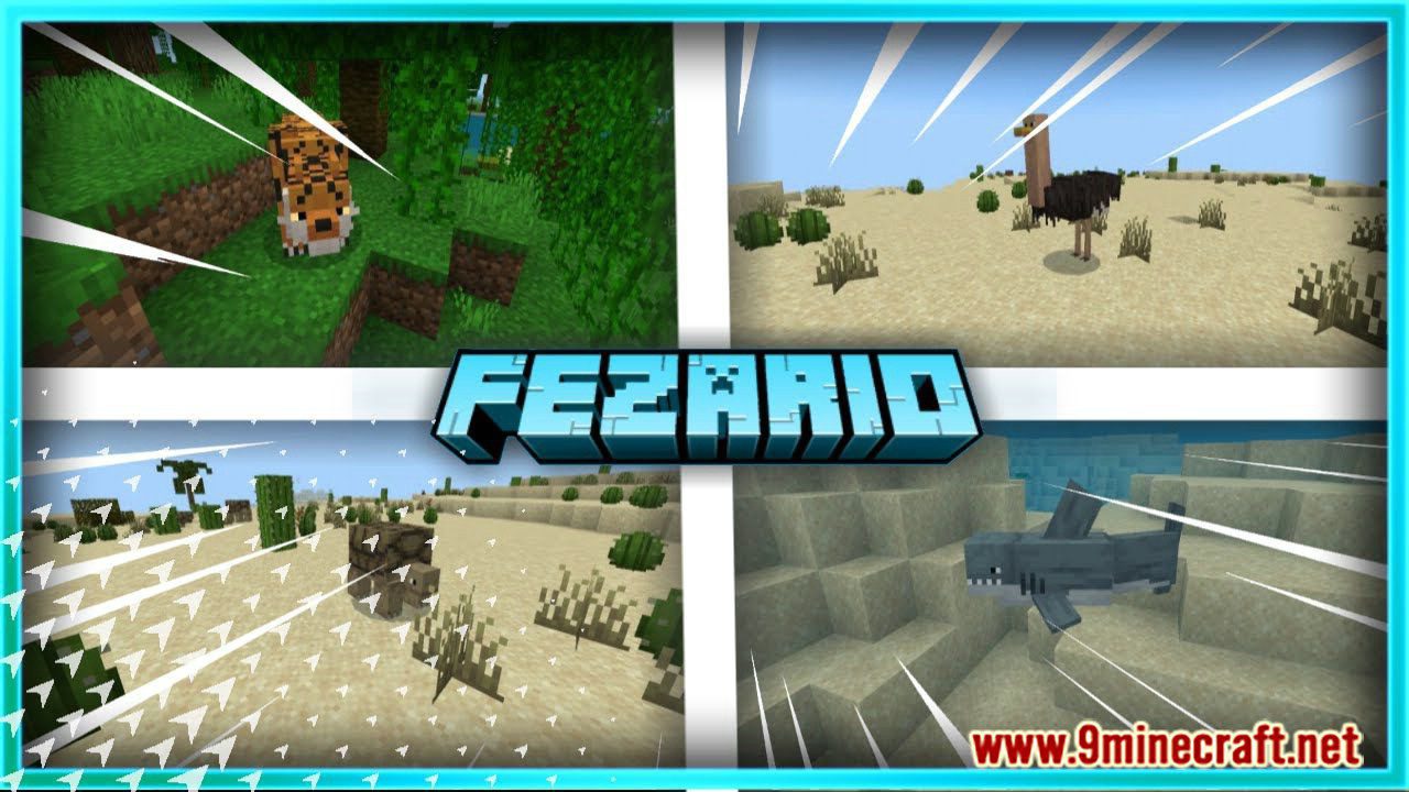 Fezario Animal Addon (, ) for Minecraft PE/Bedrock 