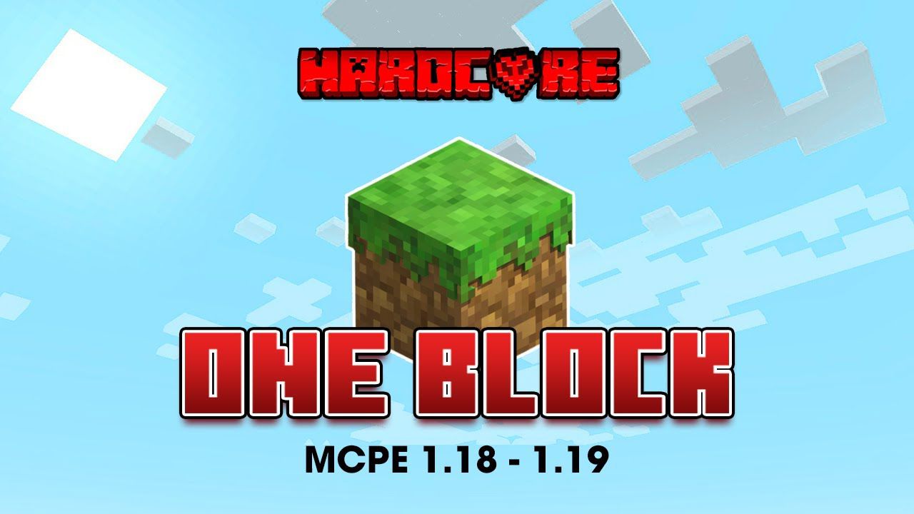 One Block Map (1.19) - MCPE/Bedrock HardCore - 9Minecraft.Net