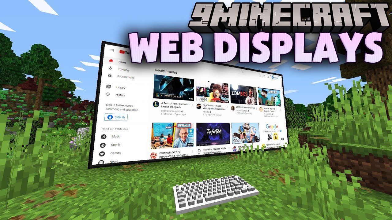 Minecraft : INTERNET IN MINECRAFT (Search the internet in game