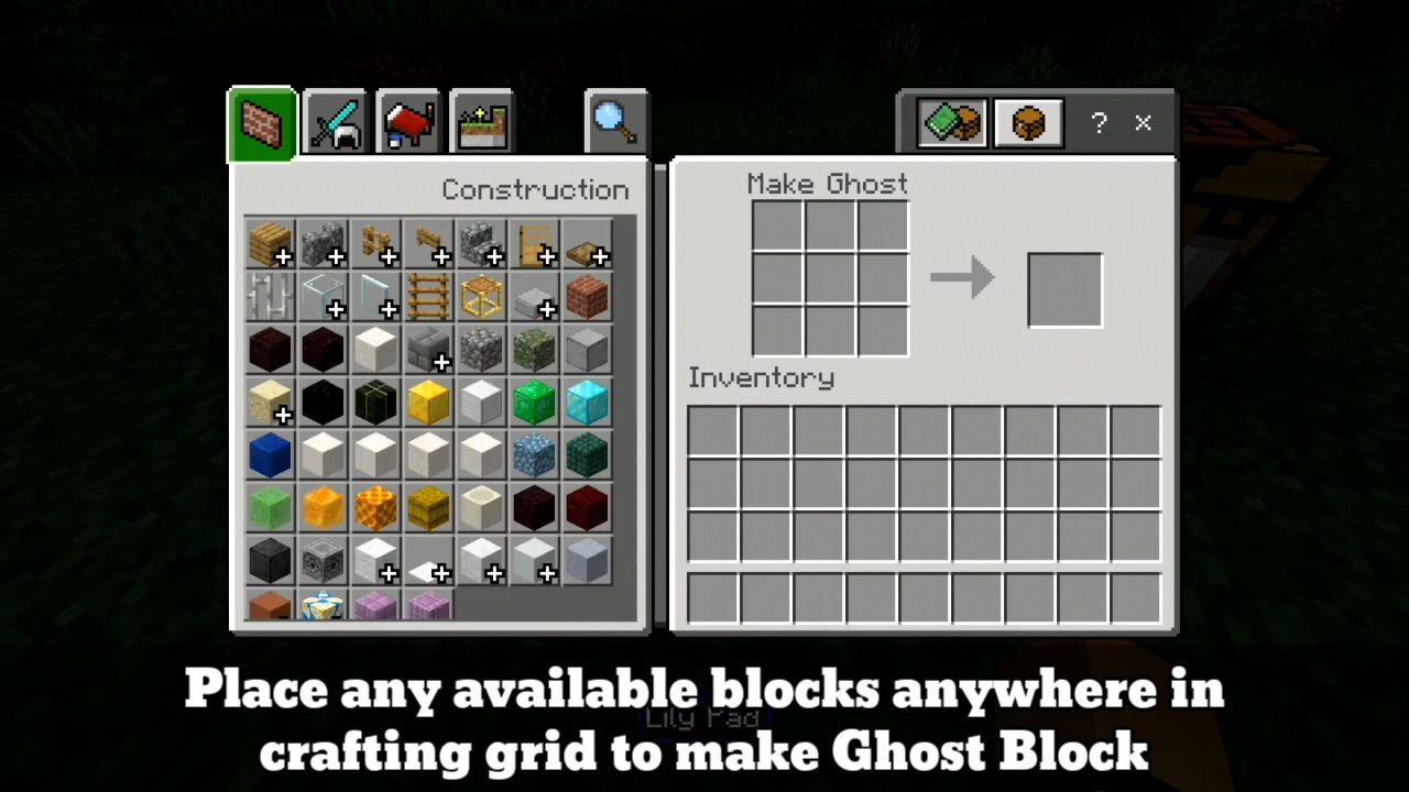 Mod Ghost Block for Minecraft