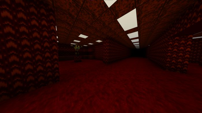 The Backrooms Survival Expansion mod for Minecraft PE